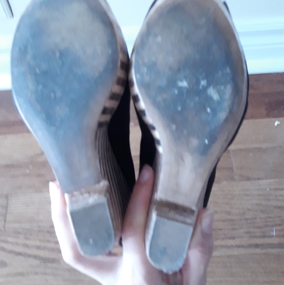 Rose gold / black Platform bootie - Picture 5 of 6